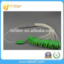 2 * 32 SC APC tube d&#39;acier type PLC diviseur de fibre optique